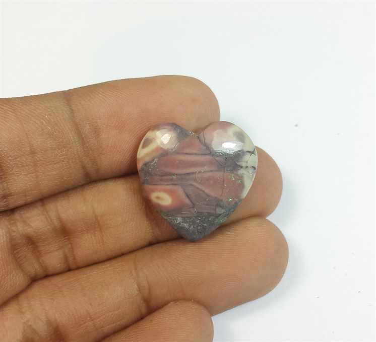 16.49 Carats Porcelain Jasper 20.71 x 20.44 x 5.29 mm