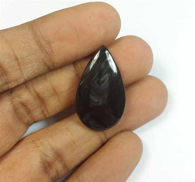17.14 Carats Psilomelane 26.62 x 15.77 x 4.84 mm