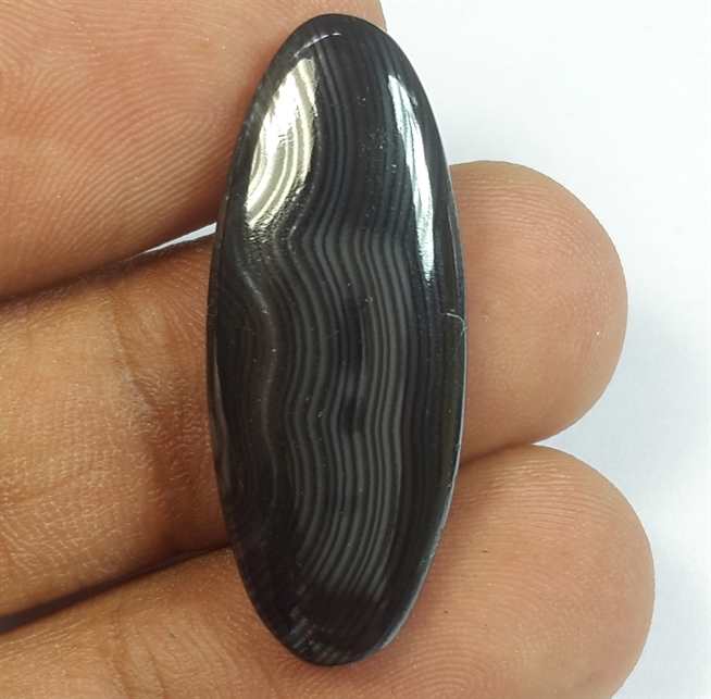 16.09 Carats Psilomelane 31.64 x 12.68 x 3.93 mm