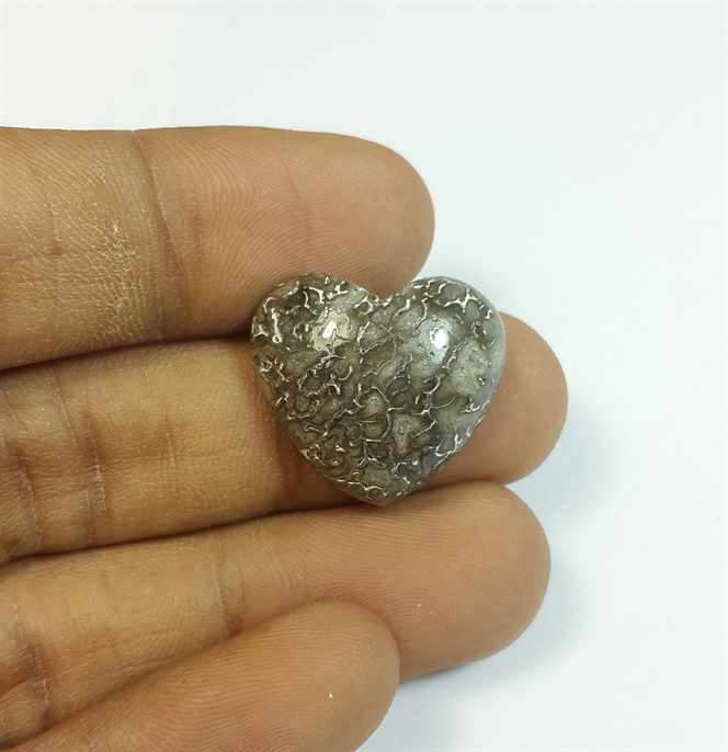 15.23 Carats Dinosour Bone 18.36 x 20.70 x 5.96 mm