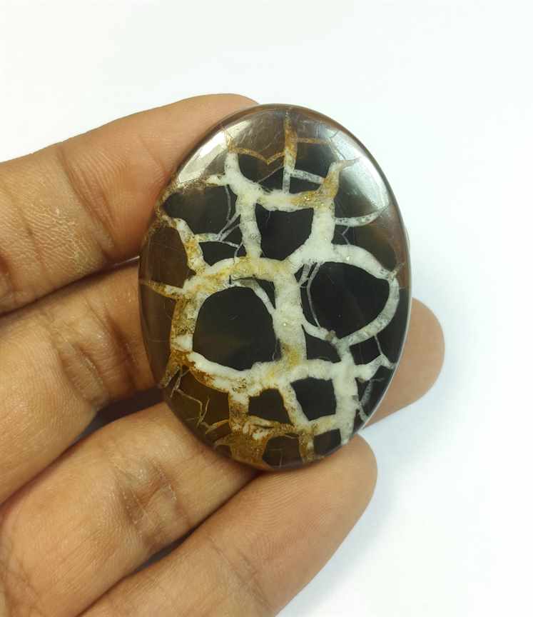 67.77 Carats Septarian 44.91 x 33.48 x 4.83 mm