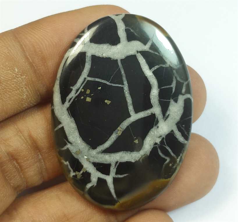 54.94 Carats Septarian 41.26 x 29.97 x 4.34 mm