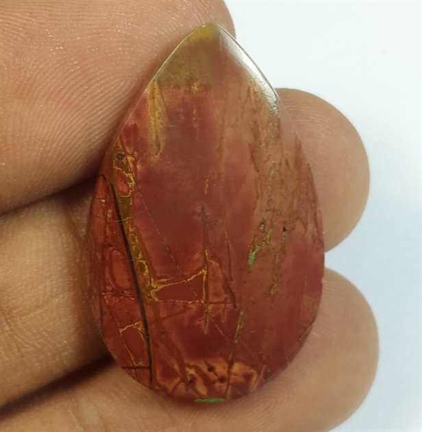 17.94 Carats Cherry Creek Jasper 31.23 x 19.61 x 3.78 mm