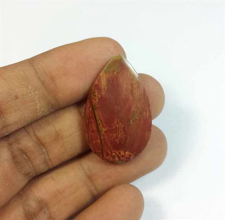 17.94 Carats Cherry Creek Jasper 31.23 x 19.61 x 3.78 mm