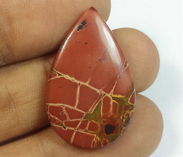 15.62 Carats Cherry Creek Jasper 29.08 x 18.73 x 3.80 mm