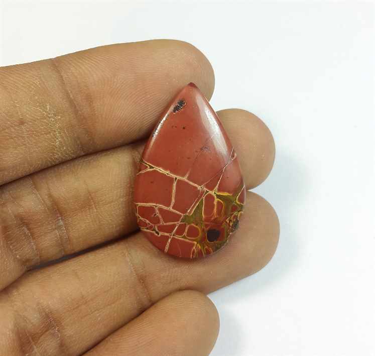 15.62 Carats Cherry Creek Jasper 29.08 x 18.73 x 3.80 mm