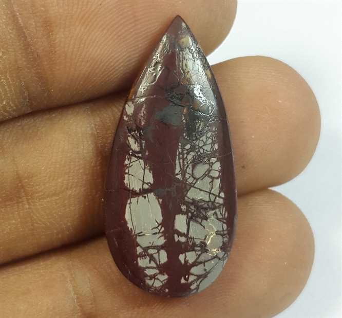 15.37 Carats Cherry Creek Jasper 29.17 x 14.10 x 4.27 mm