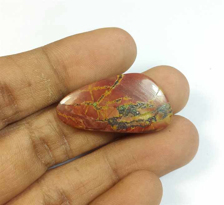 17.26 Carats Cherry Creek Jasper 22.26 x 16.70 x 4.02 mm
