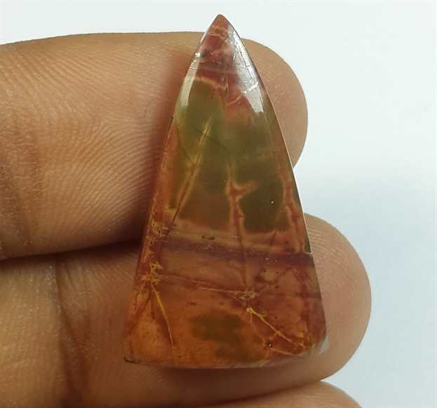 11.65 Carats Cherry Creek Jasper 27.41 x 16.13 x 3.91 mm
