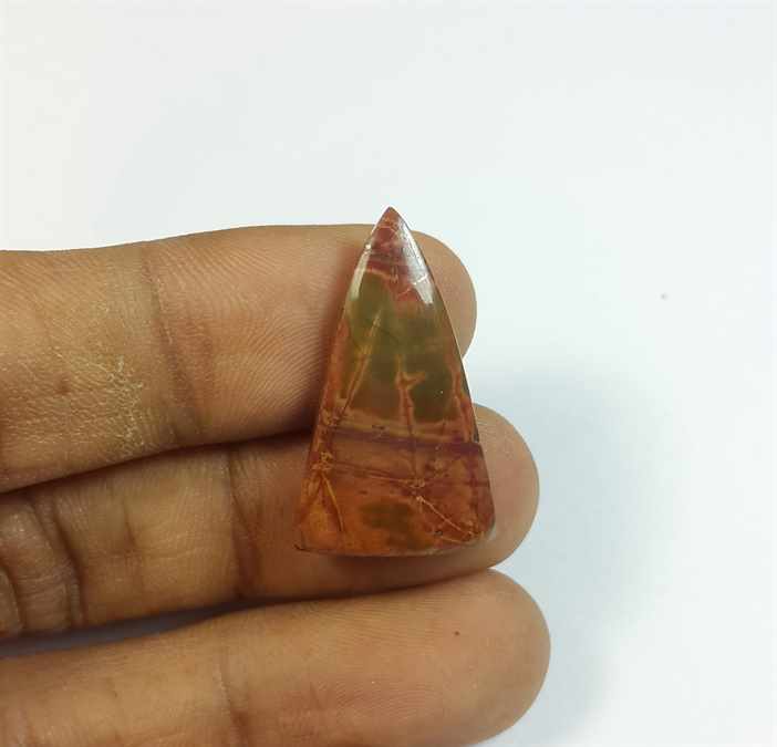 11.65 Carats Cherry Creek Jasper 27.41 x 16.13 x 3.91 mm