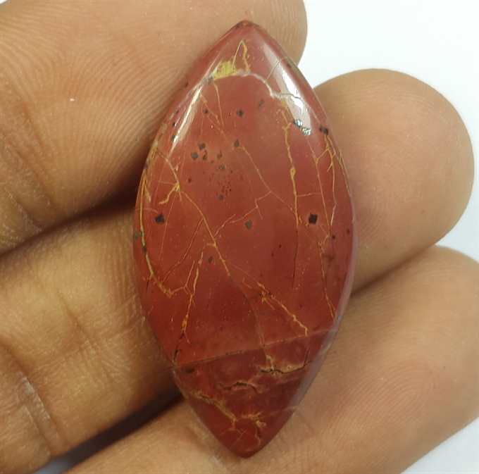 18.68 Carats Cherry Creek Jasper 32.66 x 16.60 x 5.03 mm