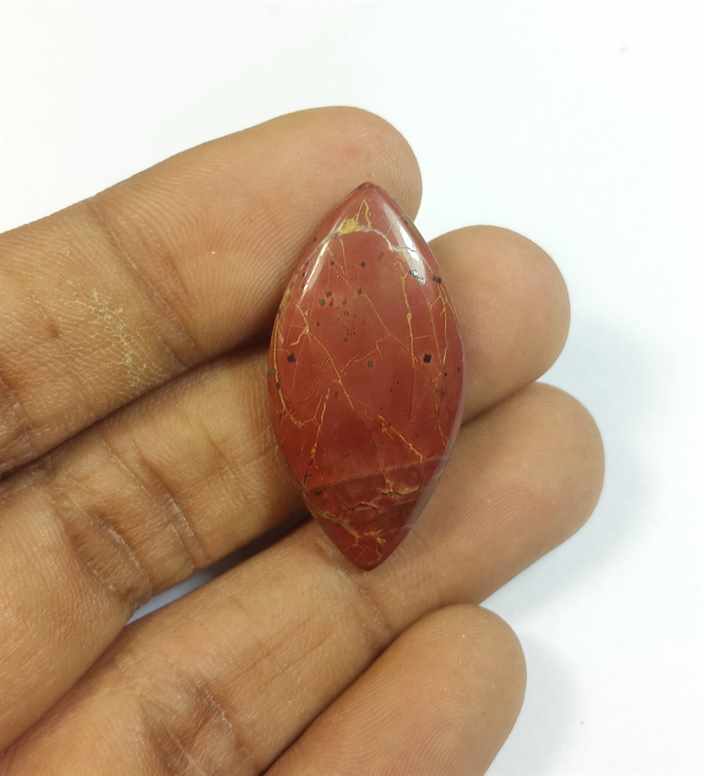 18.68 Carats Cherry Creek Jasper 32.66 x 16.60 x 5.03 mm
