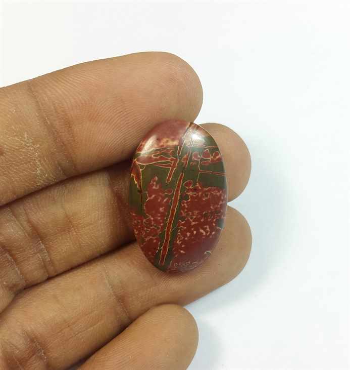 15.95 Carats Cherry Creek Jasper 25.88 x 16.55 x 4.59 mm