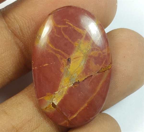 11.87 Carats Cherry Creek Jasper 26.48.17.59 x 3.50 mm