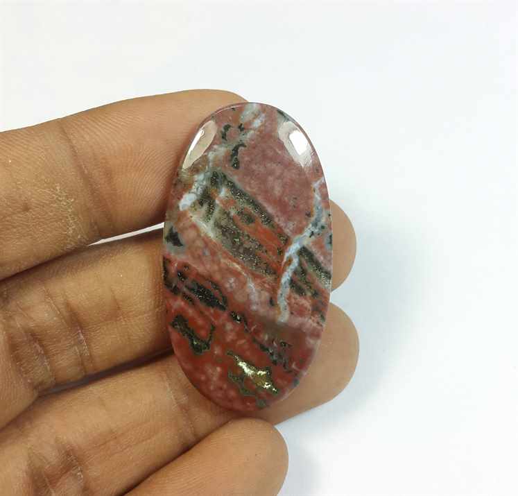 33.56 Carats Ocean Jasper 40.61 x 22.01 x 4.49 mm