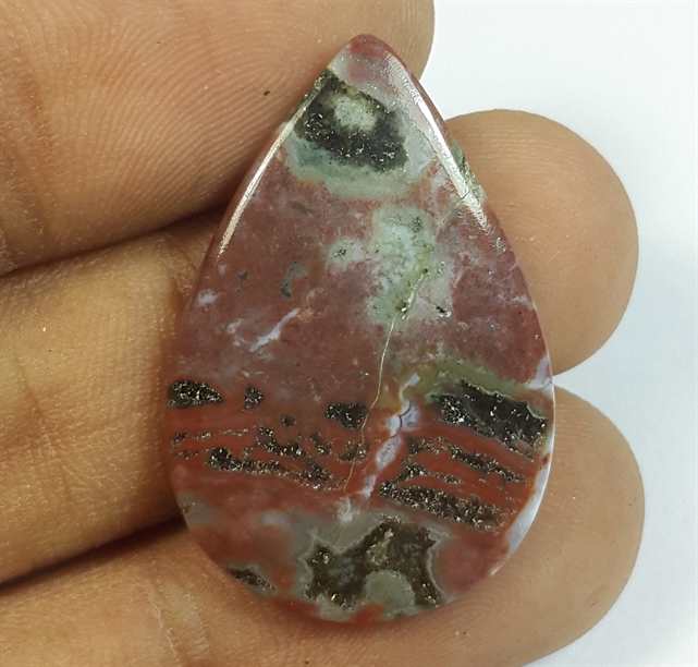 15.31 Carats Ocean Jasper 30.05 x 20.14 x 3.25 mm