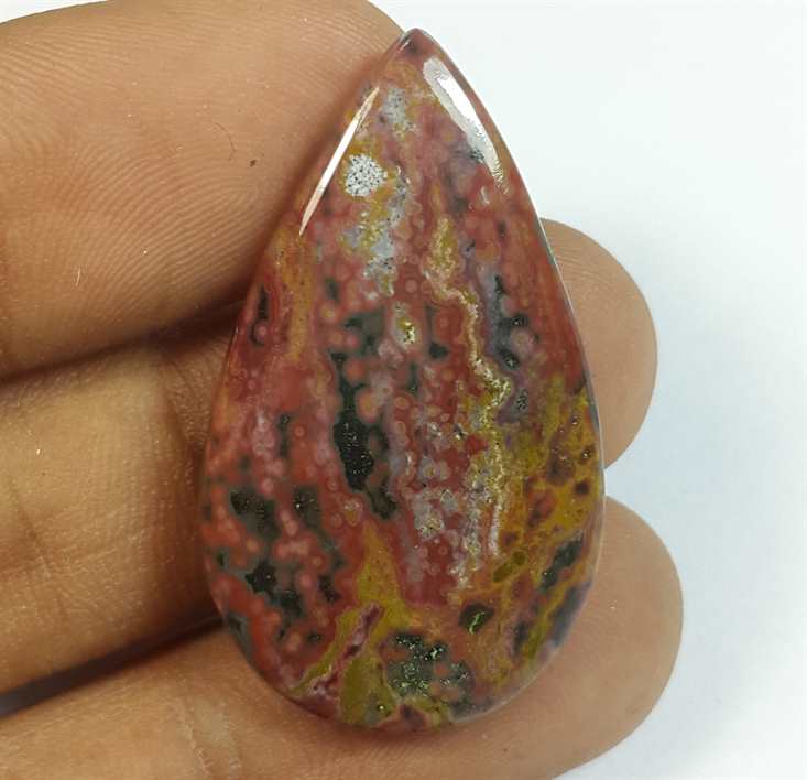 25.78 Carats Ocean Jasper 35.27 x 20.23 x 4.70 mm