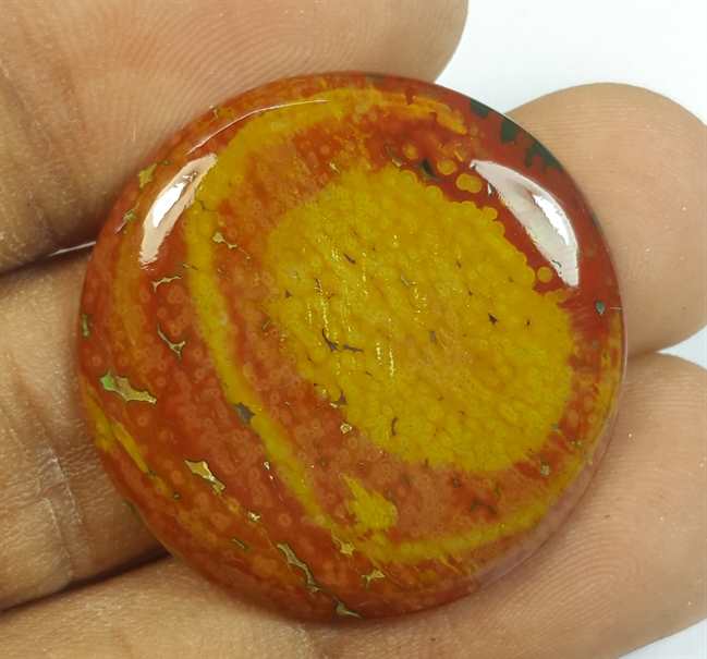 22.69 Carats Ocean Jasper 34.54 x 21.09 x 4.87 mm