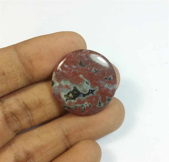 17.20 Carats Ocean Jasper 28.22 x 28.22 x 3.61 mm