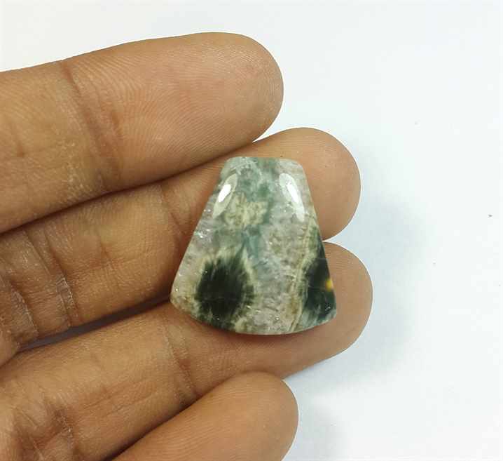 17.72 Carats Ocean Jasper 21.39 x 20.41 x 4.48 mm