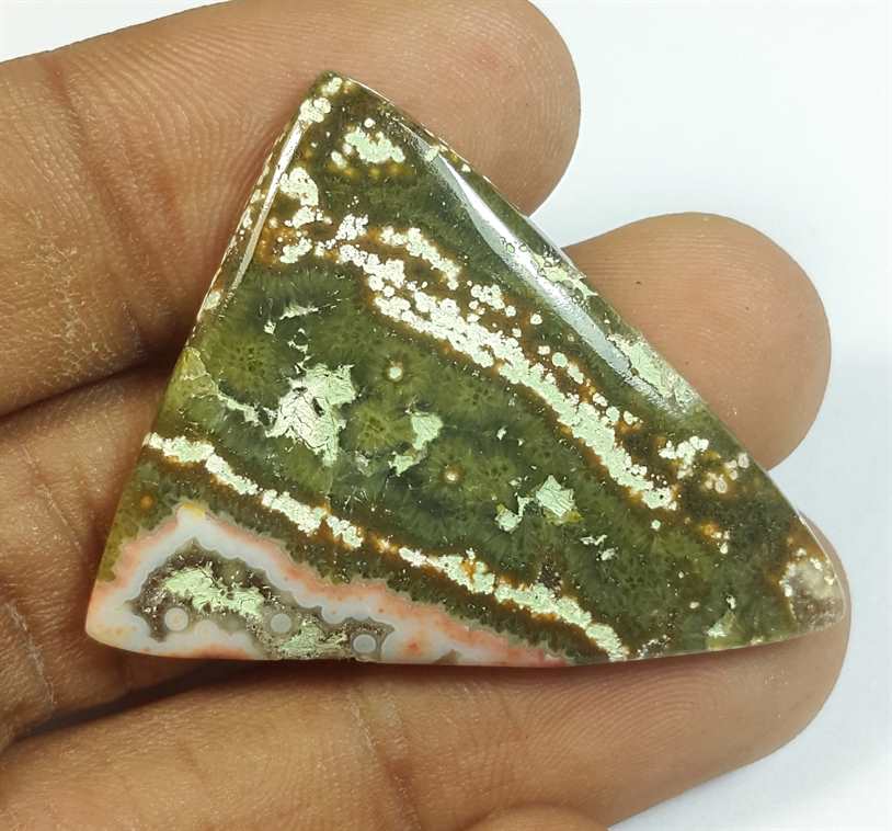 30.55 Carats Ocean Jasper 36.21 x 29.37 x 4.20 mm