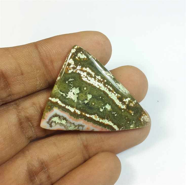 30.55 Carats Ocean Jasper 36.21 x 29.37 x 4.20 mm