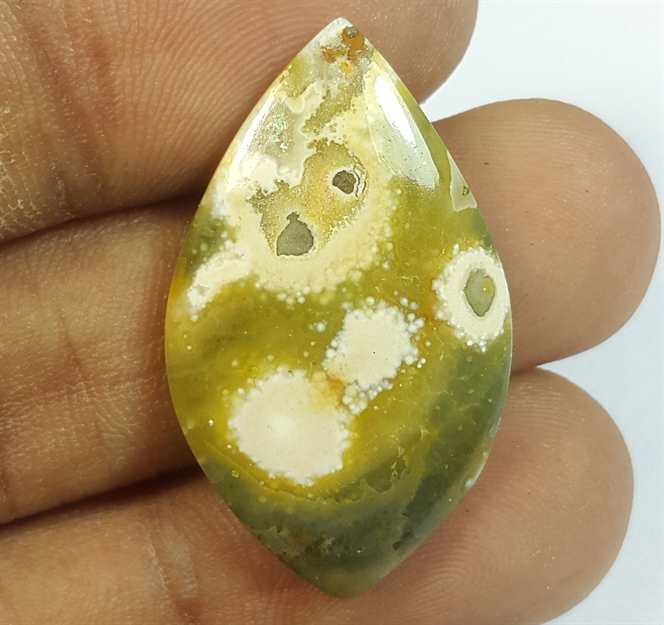 17.91 Carats Ocean Jasper 31.13 x 18.51 x 4.54 mm