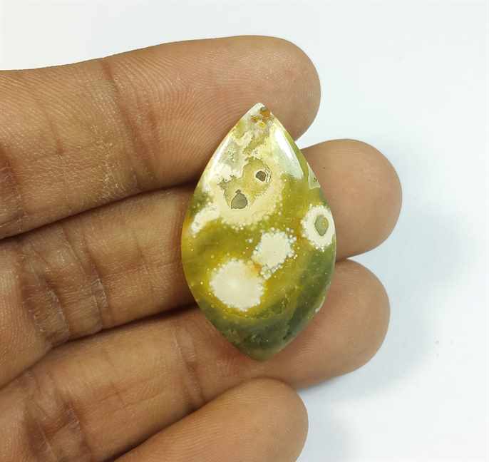 17.91 Carats Ocean Jasper 31.13 x 18.51 x 4.54 mm