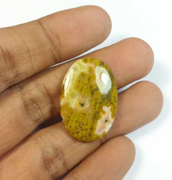18.29 Carats Ocean Jasper 27.81 x 19.20 x 4.13 mm