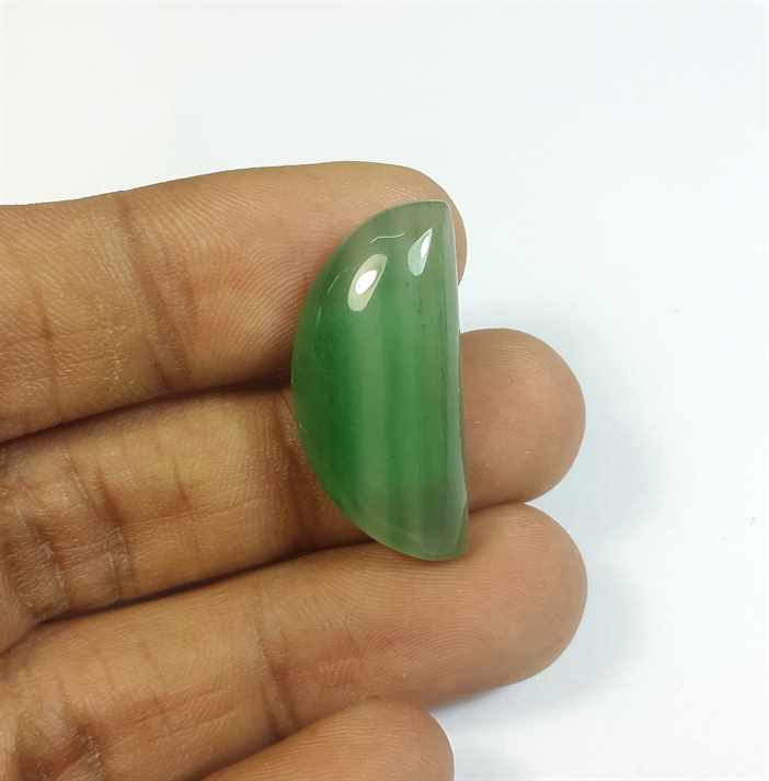19.36 Carats Nephrite Jade 28.67 x 13.35 x 6.50 mm