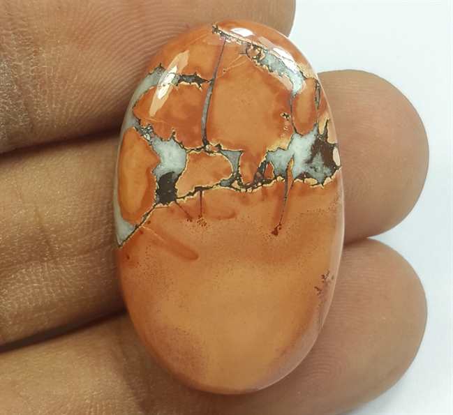 33.81 Carats Maligano jasper 30.56 x 18.93 x 6.00 mm