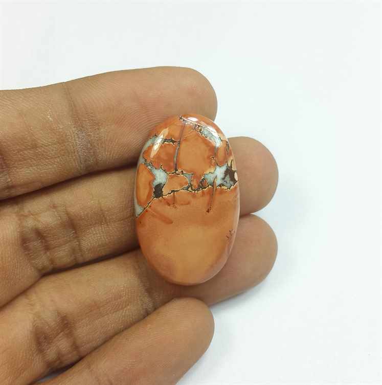 33.81 Carats Maligano jasper 30.56 x 18.93 x 6.00 mm