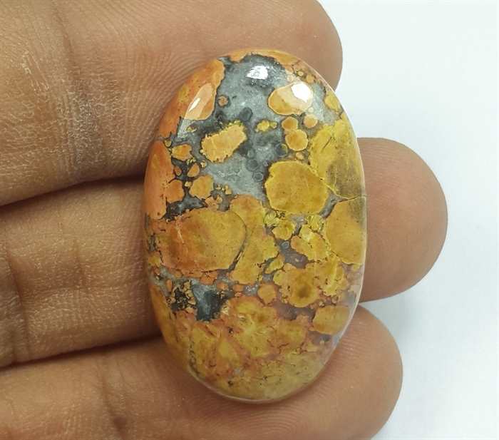28.30 Carats Maligano jasper 31.11 x 19.54 x 5.28 mm
