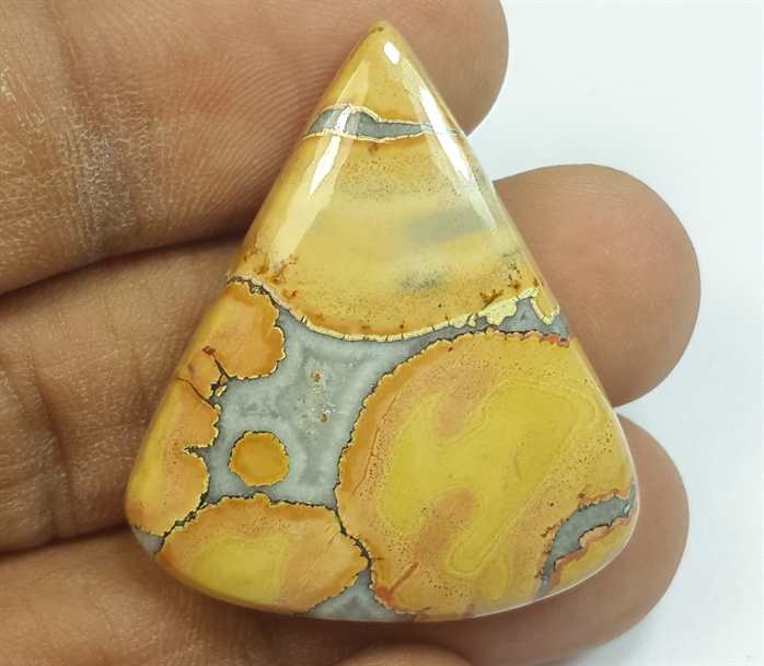 43.87 Carats Maligano jasper 34.11 x 29.53 x 6.00 mm
