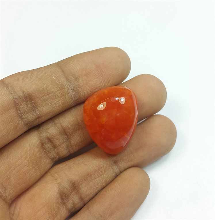 35.42 Carats Carnelian 22.67 x 18.76 x 11.79 mm