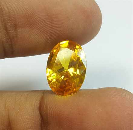 6.36 Carats Yellow Quartz 13.89x9.40x5.40 mm