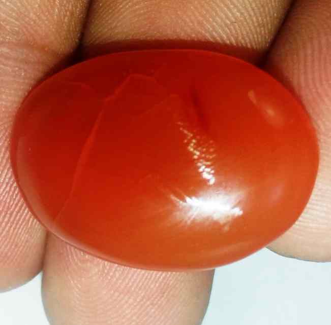 24.2 Carats Carnelian 25.18 x 17.91 x 6.62 mm