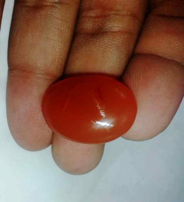 24.2 Carats Carnelian 25.18 x 17.91 x 6.62 mm