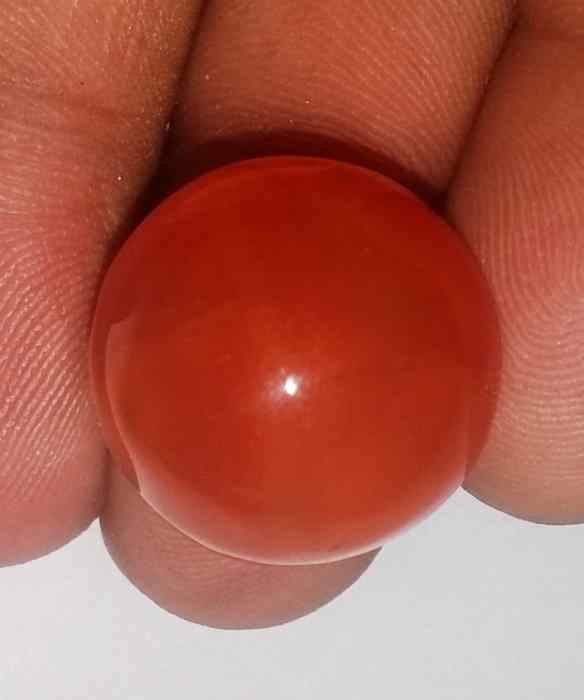 34.27 Carats Carnelian 19.44 x 19.27 x 13.31 mm