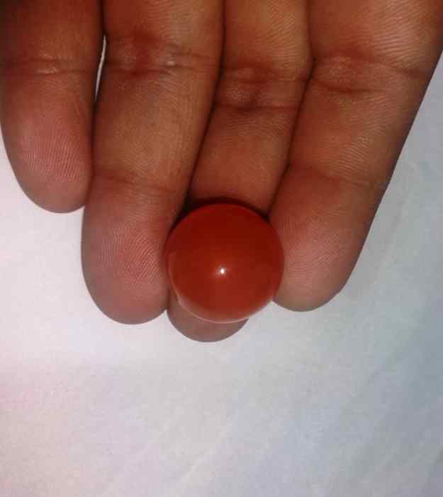 34.27 Carats Carnelian 19.44 x 19.27 x 13.31 mm