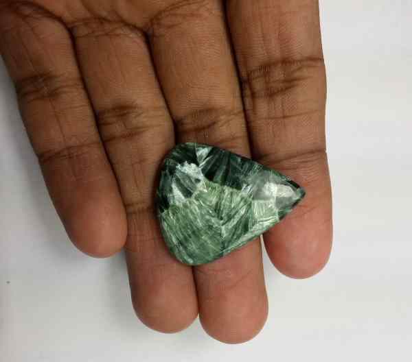 25.05 Carats Seraphinite 30.76 x 25.51 x 4.63 mm