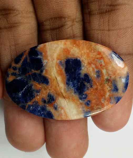 36.8 Carats Multi Sodalite  40.02 x 25.80 x 4.55 mm