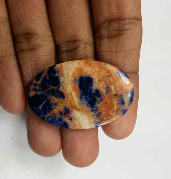 36.8 Carats Multi Sodalite  40.02 x 25.80 x 4.55 mm