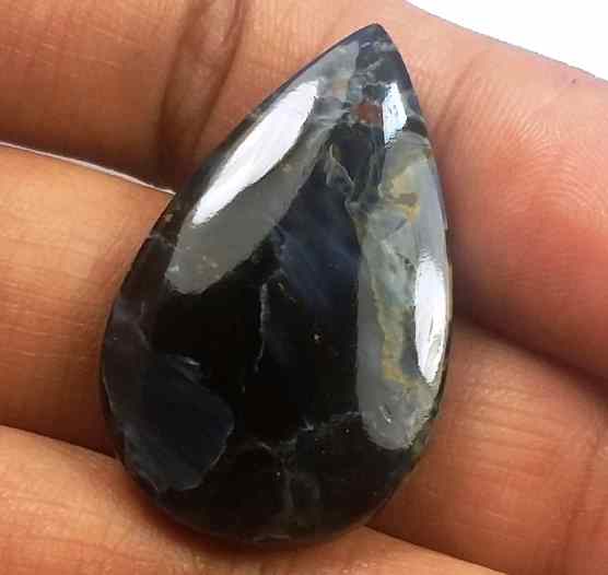 19.38 Carat Blue Africa Pietersite 30.39 x 18.65 x 4.55 mm