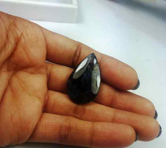 19.38 Carat Blue Africa Pietersite 30.39 x 18.65 x 4.55 mm