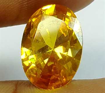 6.59 Carats Yellow Quartz 13.98x10.05x5.80 mm