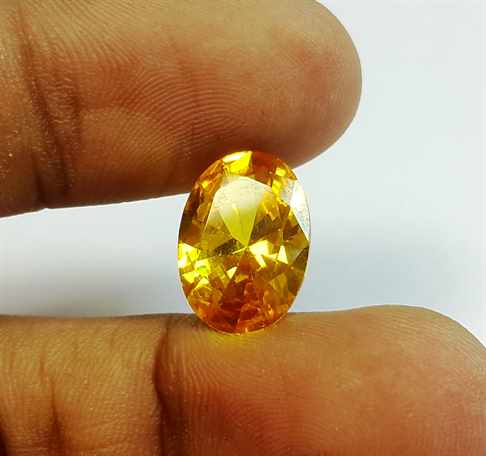 6.59 Carats Yellow Quartz 13.98x10.05x5.80 mm