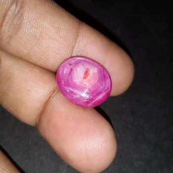 21.19 Cts Star Ruby Johnson Mine 16.81 x 13.81 x 8.93 mm