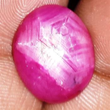 13.23 Cts Star Ruby Johnson Mine 15.14 x 13.82 x 5.75 mm