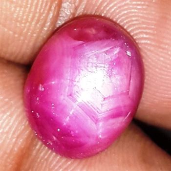 11.01 Cts Star Ruby Johnson Mine 12.88 x 10.82 x 7.28 mm